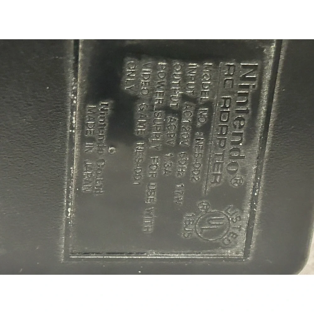 Genuine Original‎ Nintendo NES Power Supply AC Adapter OEM NES-002 Tested